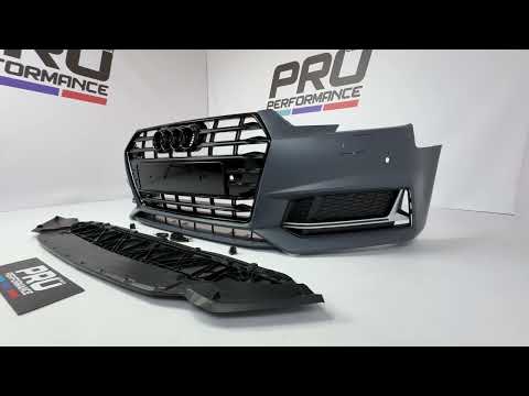 Бампер передний AUDI A4 B9 17-19  S-line, видео 1