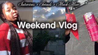 Weekend vlog💕: Friends, Interviewing people, Hockey match, Church, Music | First YouTube video