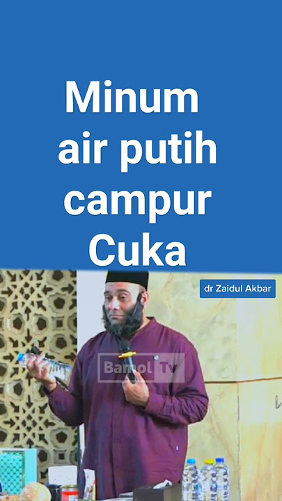 Drink water mixed with vinegar || Dr. Zaidul Akbar