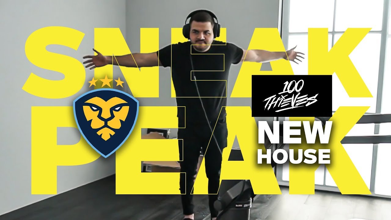 THE FIRST SNEAK PEEK AT THE NEW 100 THIEVES HOUSE! YouTube