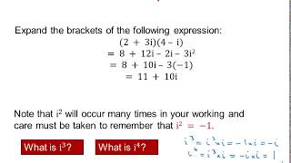 EDX Core Pure: Complex numbers 1-3
