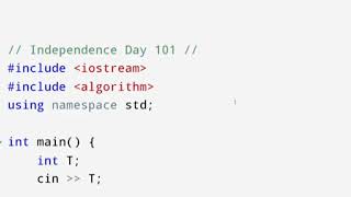 Celebrity Independence Day 101 Full Solution Explained | CodeChef Starters 147 Full Solution Explained #coding Wealth