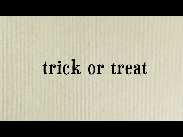 英単語 Trick Or Treat 発音と読み方 Youtube