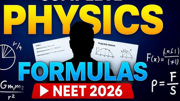Complete Physics Formula Sheet  | NEET & JEE 2026 | Most Important Physics Formulas | Quick Revision