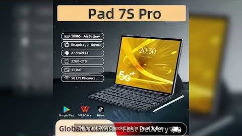 2025 NEW Original Pad 7S Pro Tablets 11 Inch Global Edition HD Android 14 Tab 22GB+2TB 20000mAh 5G D