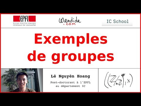 Exemples de groupes | Lê Nguyên Hoang