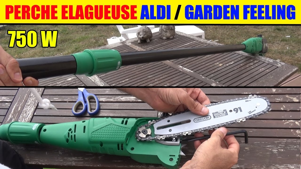 perche elagueuse électrique aldi garden feeling 750w pruner hochentaster 