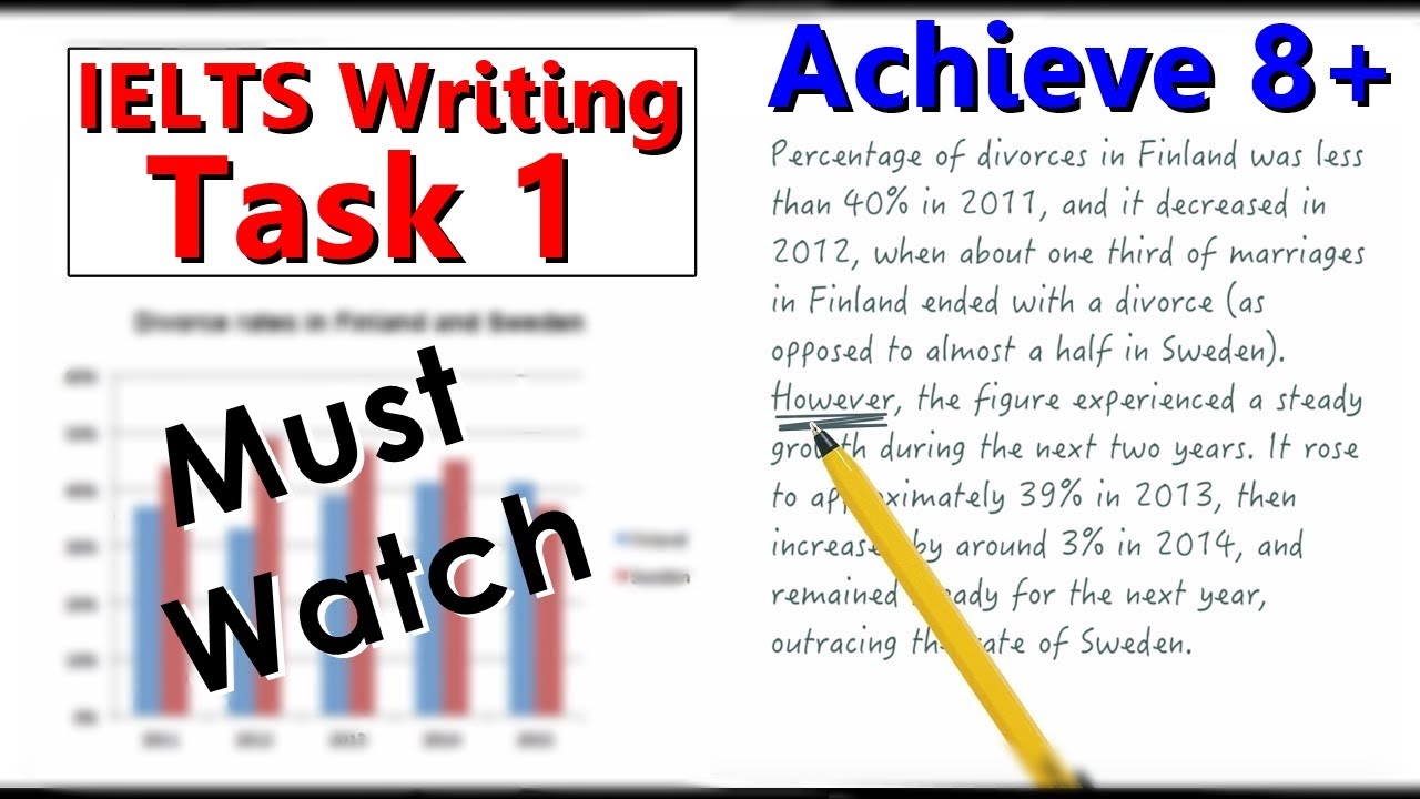 IELTS Academic Writing Task 1 - New IELTS Band 8+ Target - YouTube