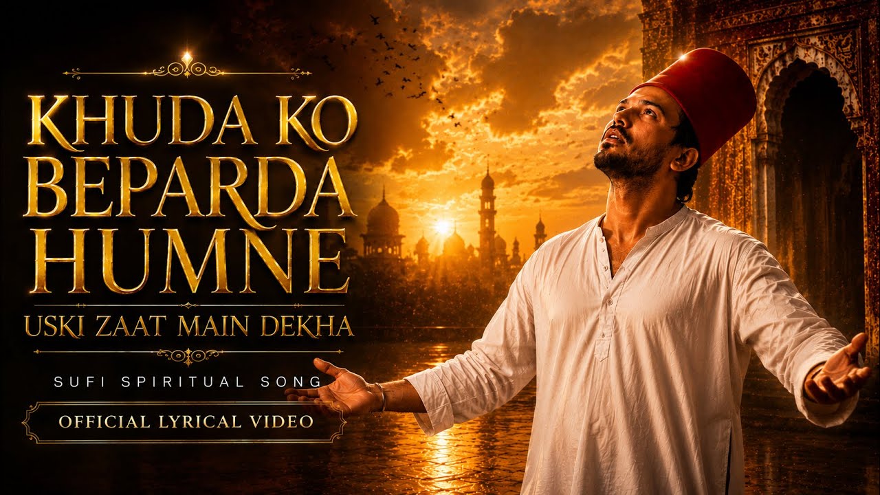 KHUDA KO BEPARDA HUMNE USKI ZAAT MAIN DEKHA | Official Lyrical Video | New Sufi Spiritual Song