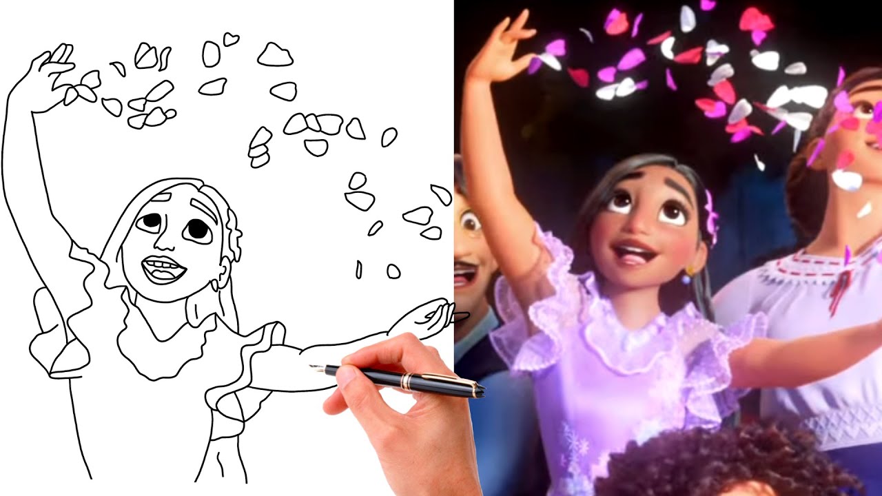 Como desenhar e pintar Mirabel e Isabela Madrigal Toca Life World Disney  Encanto 