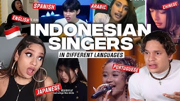 How is this possible!? Latinos react to Indonesian Singers SINGING in DIFFERENT LANGUAGES!