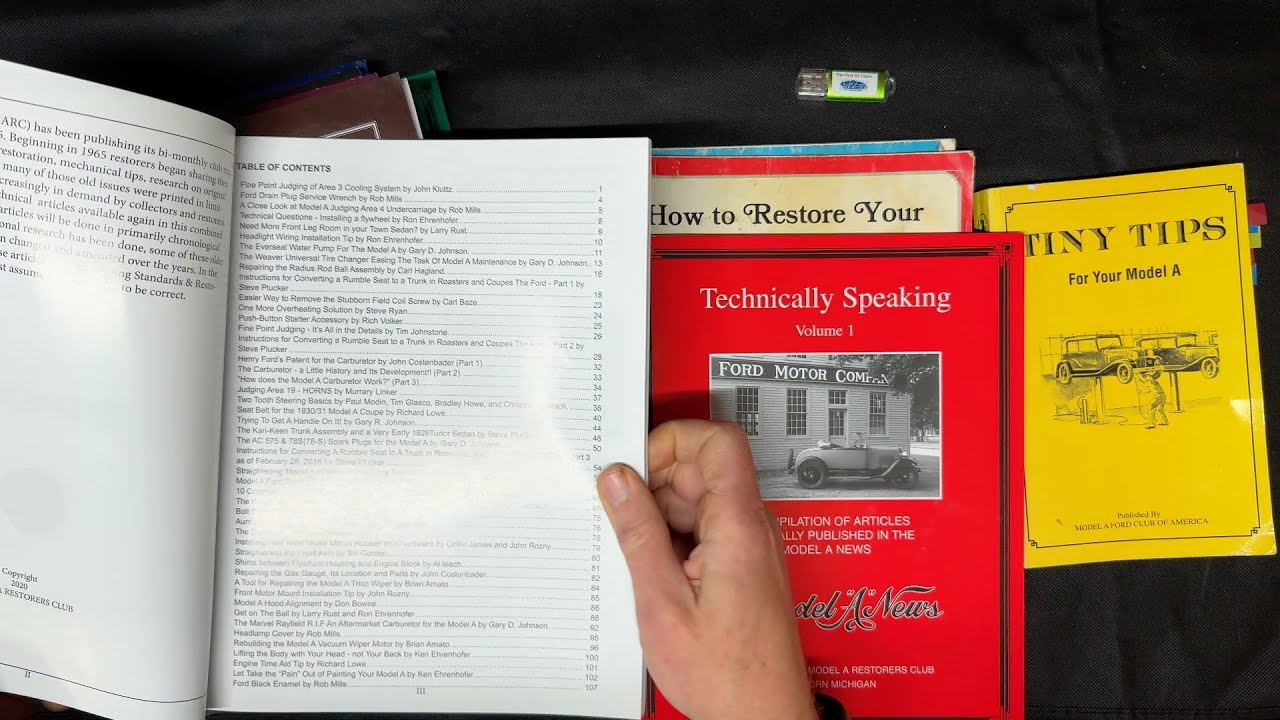 Model A Ford – reviews of 26 technical books from my library