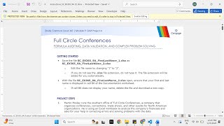 Famous Shelly Cashman Excel 365 | Module 9: SAM Project A Full Circle Conferences Wealth
