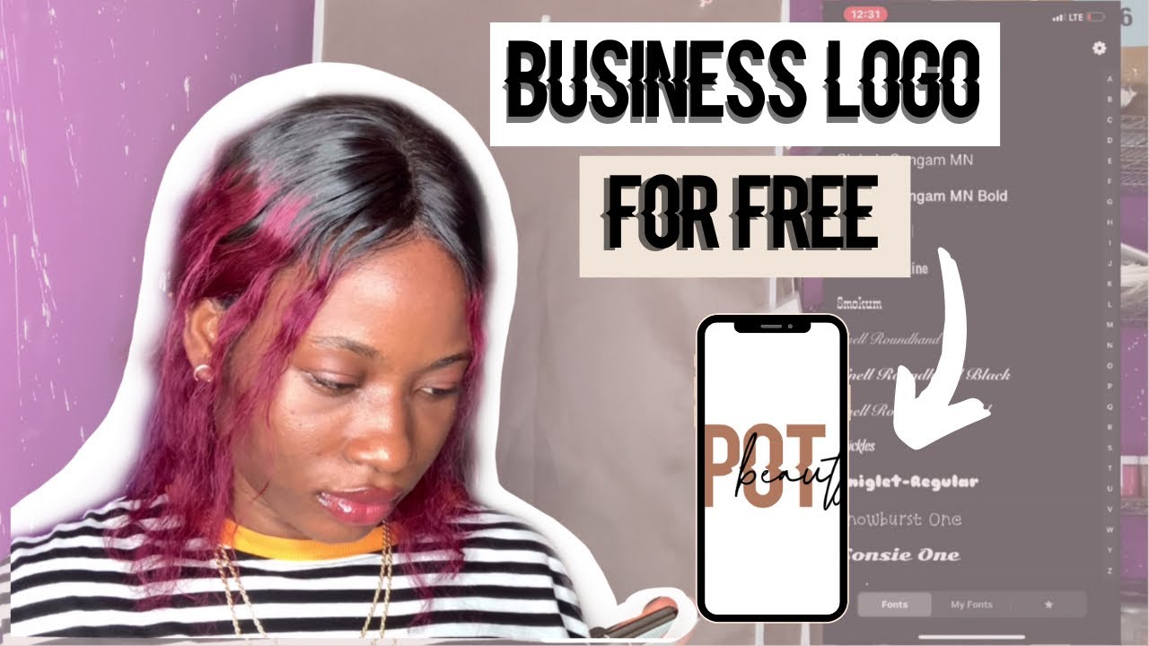 Lip gloss business logo HOW TO CREATE A LOGO FOR FREE!!