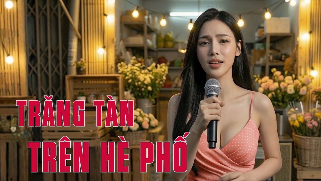 Trăng Tàn Trên Hè Phố | Cô Gái Bán Hoa Hát Nhạc Trữ Tình Nghe Mà Rớt Nước Mắt | Mộc Nhiên