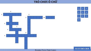 Công cụ tạo game ô chữ