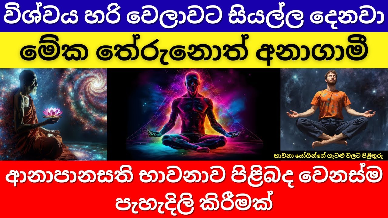 විශ්වයේ පාලකයා කවුද | මේක තේරුනොත් අනාගාමී | ආනාපානසති භාවනාව පිළිබද වෙනස්ම පැහැදිලි කිරීමක්