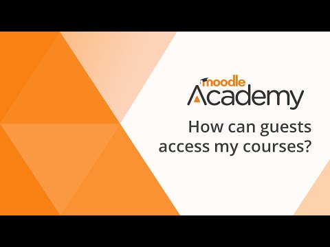 How can guests access my (Moodle) courses?