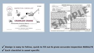Crawler Crane Inspection Checklist #2-033 The Checker