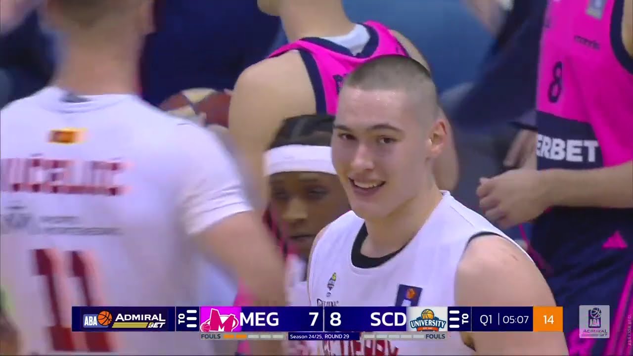AdmiralBet ABA League 2024/25, Round 29 match: Mega Superbet - SC Derby (28.4.2025)