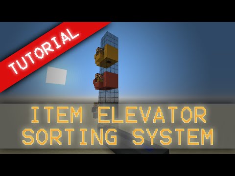 MorezysMinecraft: Vertical Item Elevator Sorting System