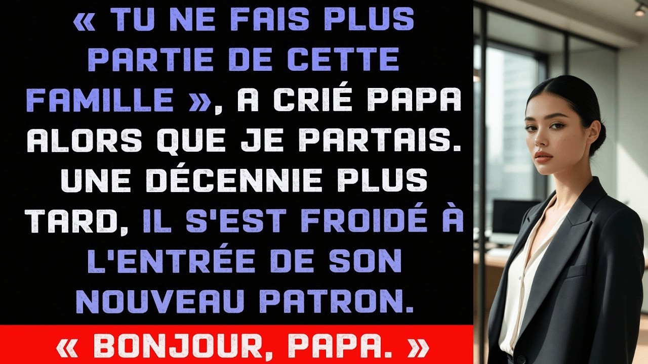 Le jour où mon père a déchiré ma lettre d’admission au MIT, il m’a dit : « Tu n’es plus ma fille. » J’avais dix-sept ans, un sac de sport sur l’épaule, et plus rien à mon nom. Dix ans plus tard,...