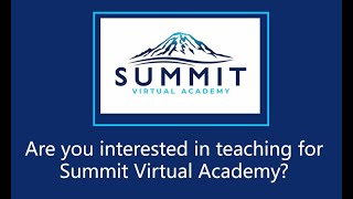 Teachers - Is Summit Right For YOU?