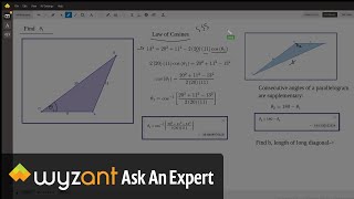 Given A Parallelogram With Side Lengths 20 And 11 And A Short Diagonal Of 13, Find Long Diagonal Len