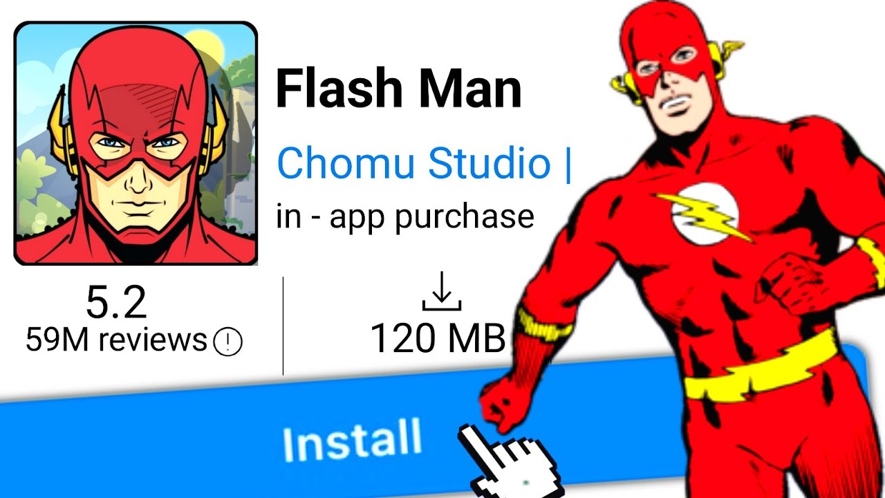 I Found Funny Flash Super Hero Games 😂 From Play Store 🔥