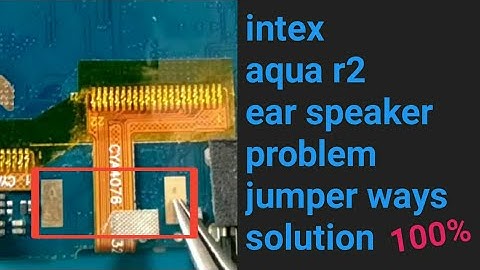 intex aqua r2 ear speaker jumper ways || intex aqua r2 speaker jumper solution