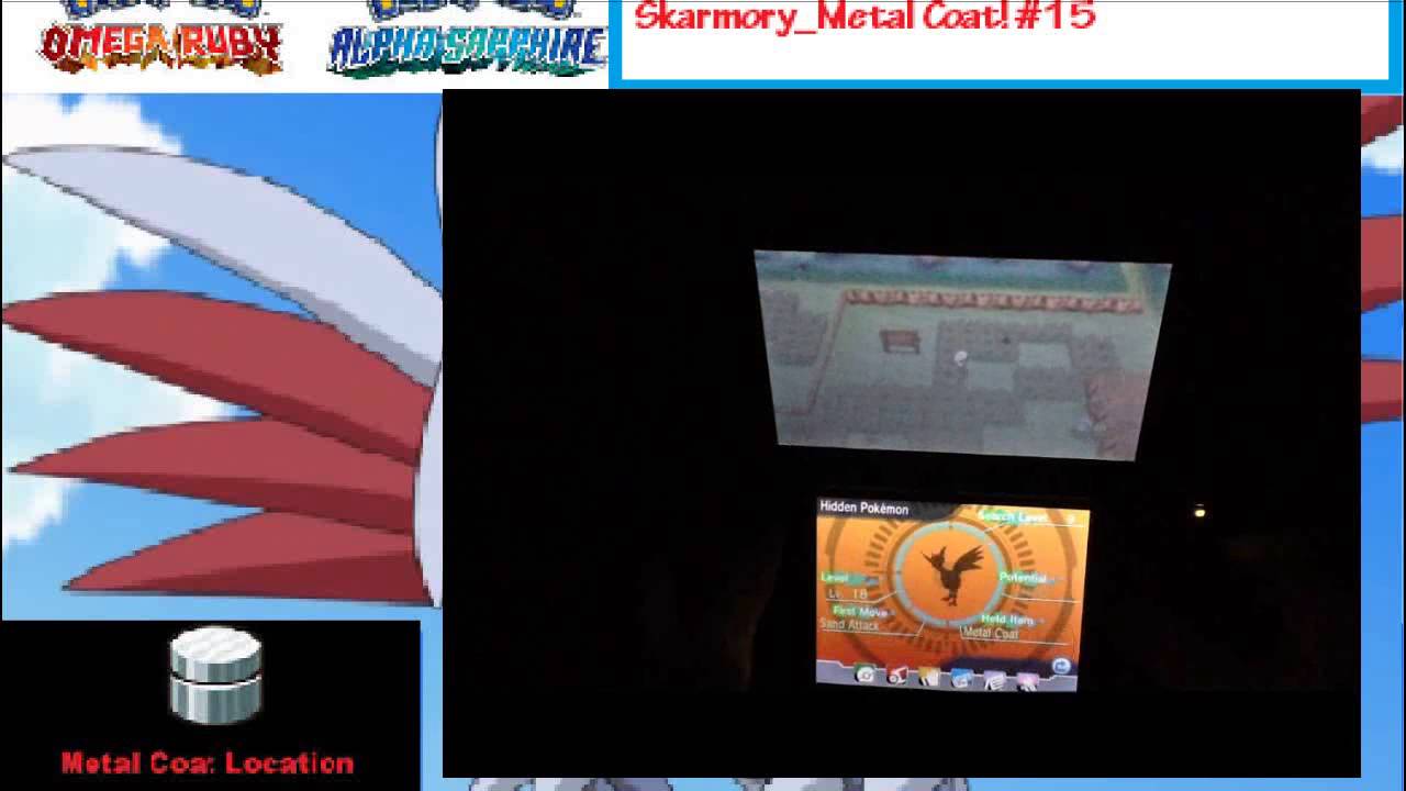 Title Pokémon ORAS Tutorial How To Get Skarmory Metal Coat! 15 YouTube