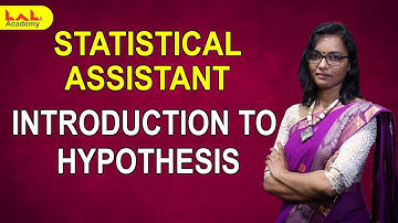 Introduction To Hypothesis| Statistical Assistant | Lal