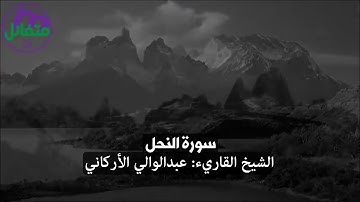 صوت عذب وراحة نفسية - سورة النحل للقارئ المبدع عبدالولي الأركاني