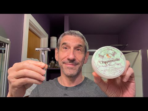 Wilkinson Sword TTO razor - "Chapmunk" Spearmint shaving soap