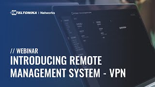 Introducing Remote Management System - VPN | Webinar screenshot 5