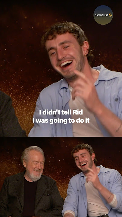 Ridley Scott Jokes Paul Mescal Kissing Pedro Pascal Will Make 'Gladiator II' Director’s Cut