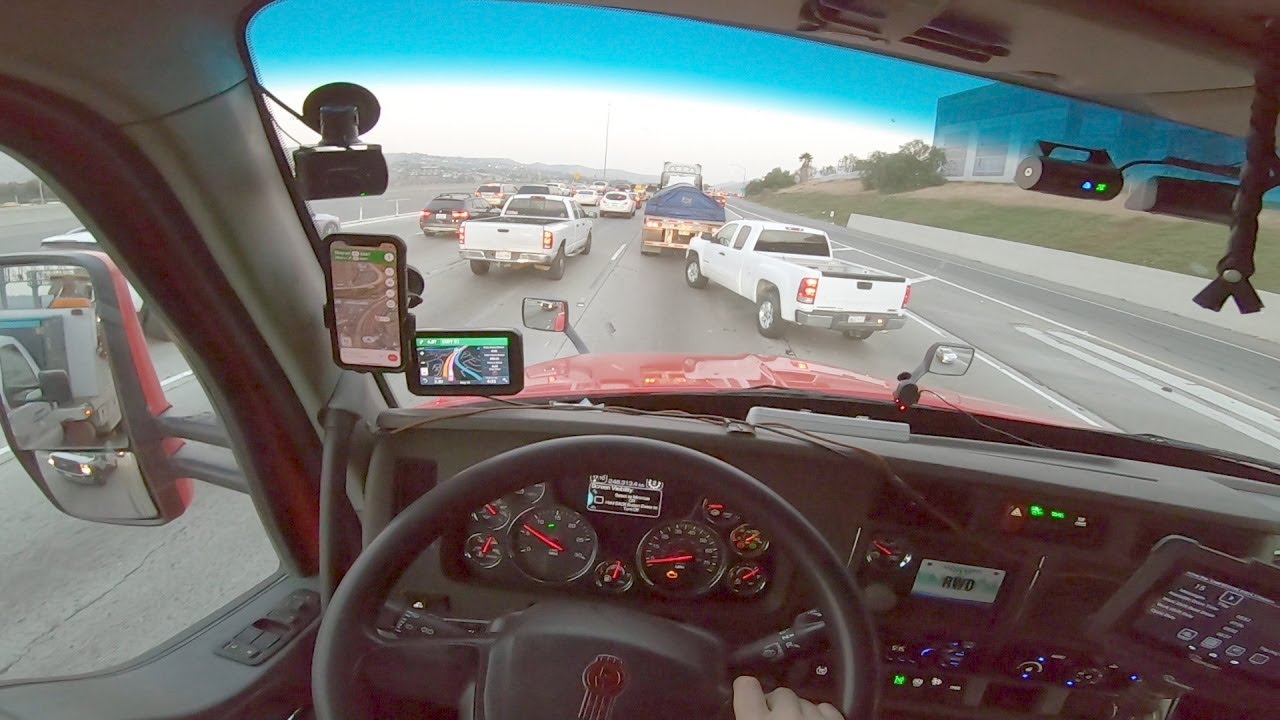 Trucking through Los Angeles traffic for the first time. Rookie