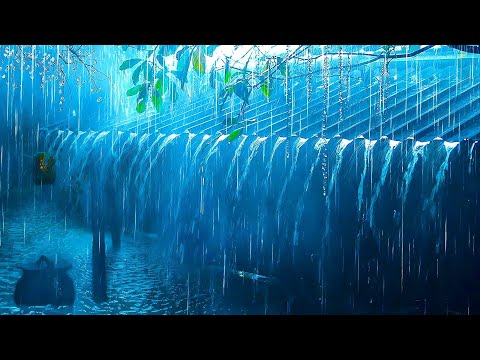 Fall Asleep Instantly to Heavy Rain & Thunder Sounds Booming On The Roof | Deep Sleep Relaxation