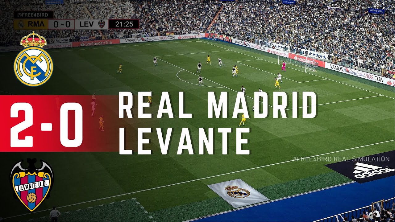 Real Madrid 2 vs 0 Levante | LaLiga 2026 | Simulación