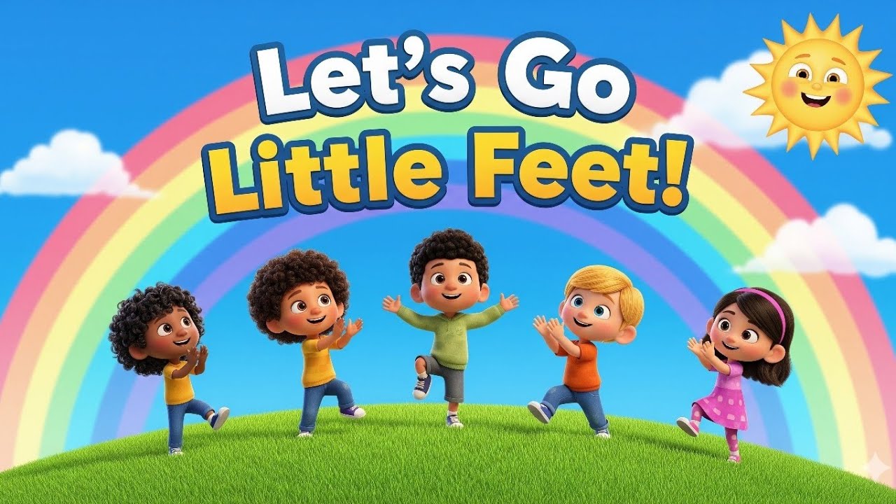 Let’s Go Little Feet 👣 | Fun Dance Song for Kids