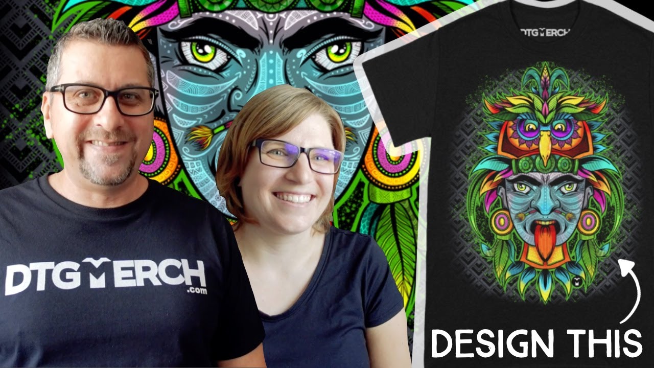 How to create T-Shirt Designs on the Ipad (Procreate)