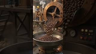 Mini People Making Coffee in a Tiny Factory! #miniatureworld #shorts #minipeople #asmr #satisfying
