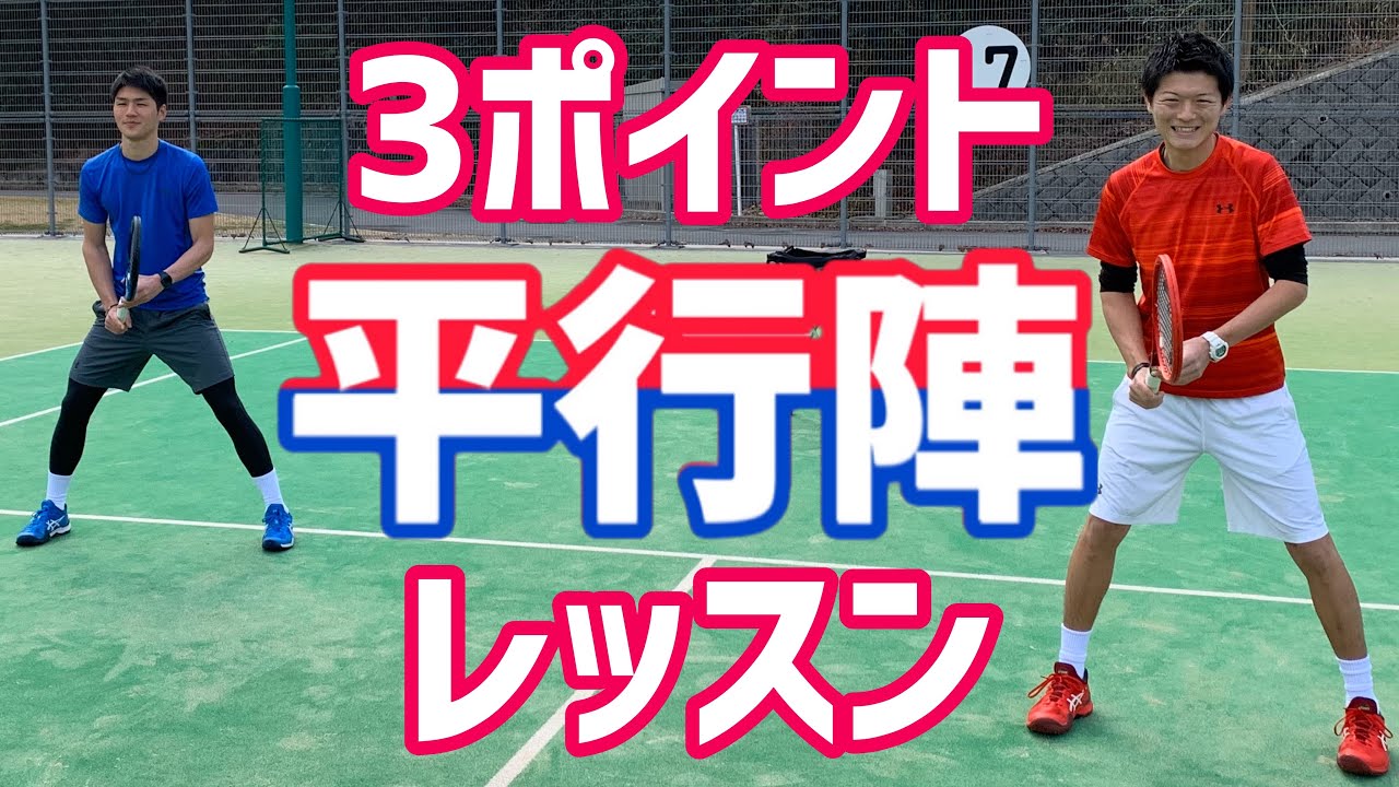 [Выиграйте дабл с этим!] Урок трёхочковых ударов в параллельной формации! [Теннис]