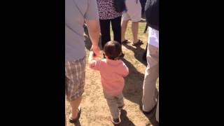 Miles's first Easter egg hunt
