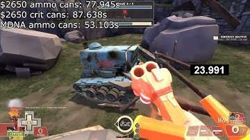 [Tf2] [MvM] Ammo vs. Cranteens on Soda Popper test - 25k hp tanks