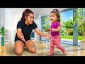 My Daughter WALKS For The First Time! *baby steps* 