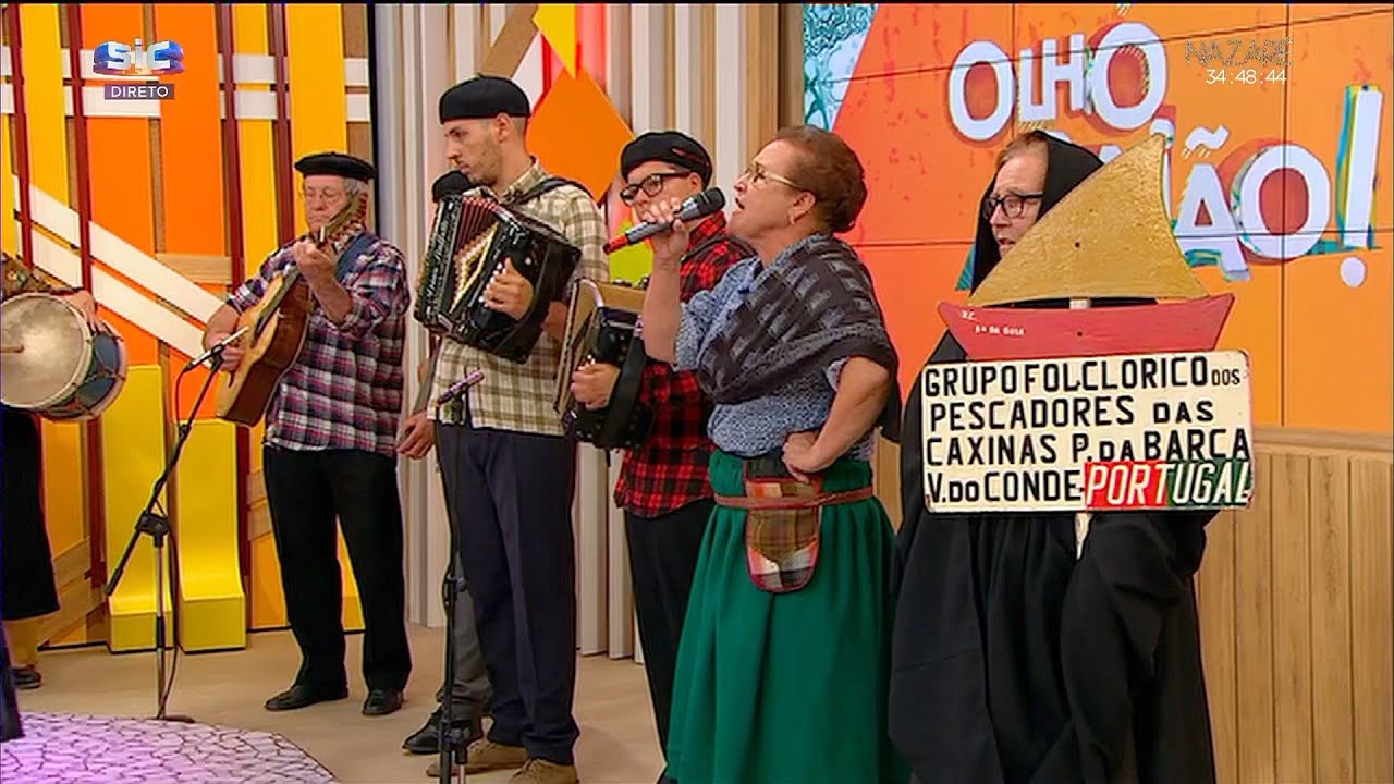 Grupo Folclorico dos Pescadores das Caxinas e P. da Barça Vila do Conde (Rancho Caxineiro) na SIC