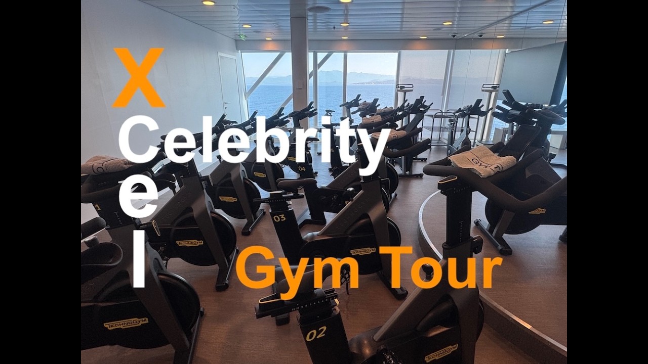 Gym Tour on Celebrity Xcel Luxury Cruise Ship the latest Edge Class ship