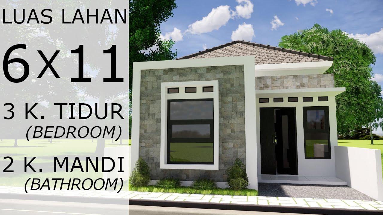 Desain Rumah  6X11 1 Lantai 30 Desain Rumah  Ukuran 6x15  