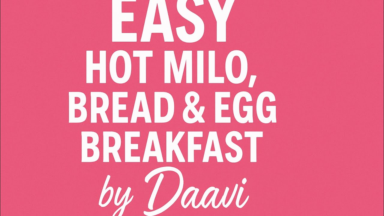 Easy Hot Milo, Bread & Egg Breakfast 🍳 | Solo Living Girl Guide